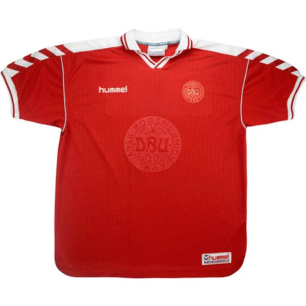 Camiseta Dinamarca 1ª Retro 1998 Rojo